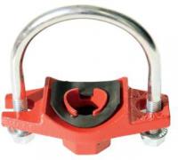 Хомут резьбовой седёлка с U-образной скобой, диаметр 32 мм, переход на 20 мм