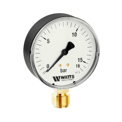 Манометр MDR (F+R200), подключение снизу, Watts В Кургане