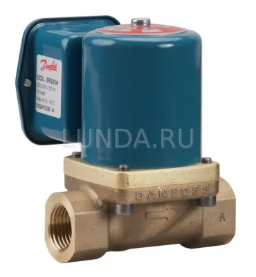 Клапан соленоидный EV225B с сервоприводом, для пара, с катушкой, Danfoss В Кургане