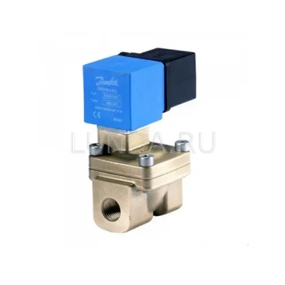 Клапан соленоидный EV220W 10-50, с сервоприводом, с катушкой, уплотнение NBR (нормально закрытый), Danfoss В Кургане