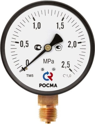 Манометр, Тип ТМ серия 10, общетехнический, с повышенным классом точности, Росма В Кургане
