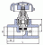 Вентиль проходной PPR, с выпускным клапаном, Wavin Ekoplastik В Кургане